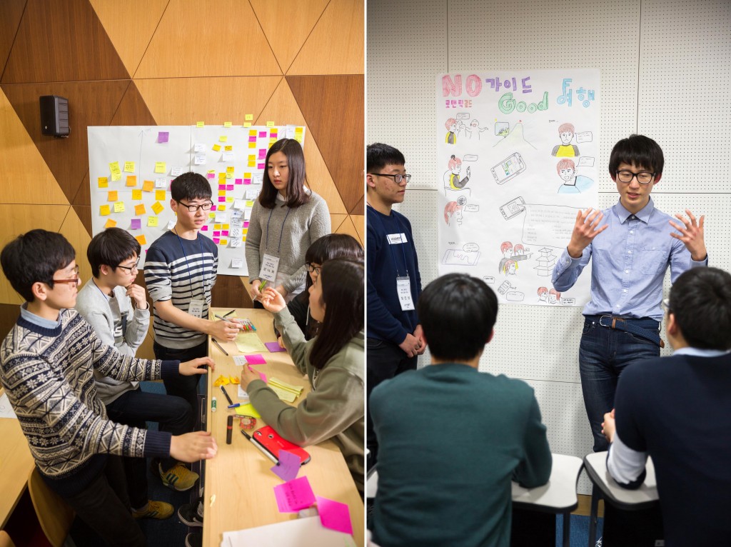 경남과고 학생들은 창업을 주제로 한 다양한 프로젝트에도 참여해 UNIST를 미리 경혐해봤다. | 사진: 안홍범