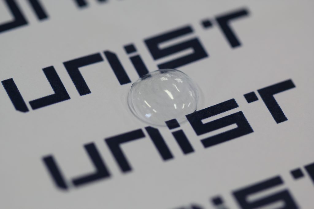 The newly-developed smart lenses with built-in pressure-sensing and glucose-monitoring sensors. 