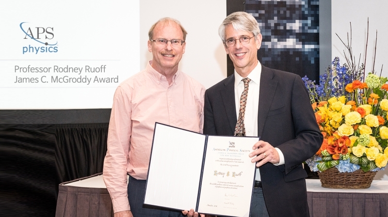 Professor Rodney S. Ruoff Wins James C. McGroddy Prize
