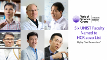 Six UNIST Faculty Named to Highly Cited Researchers 2020 List