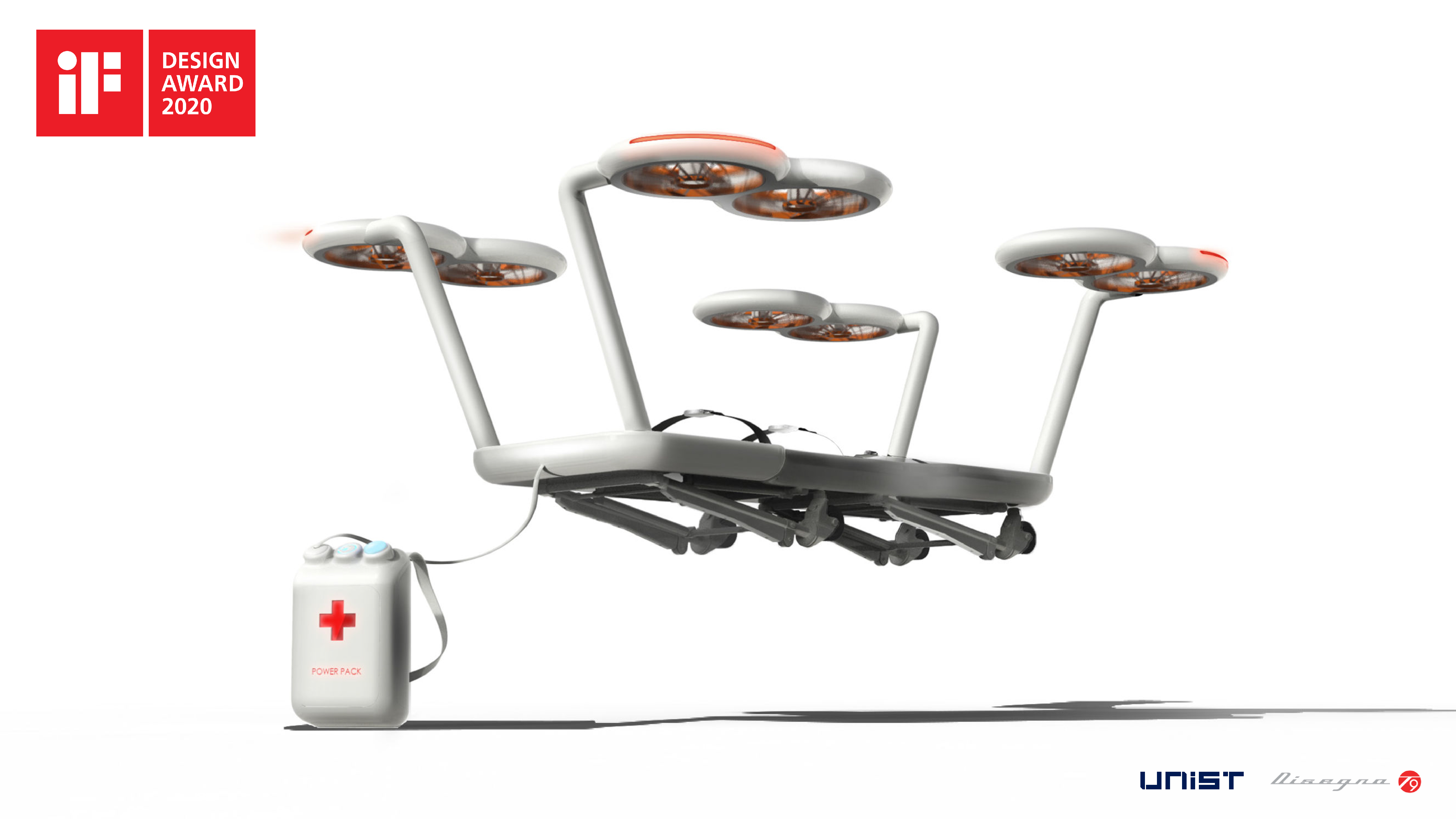 911$ Rescue Drone by Professor Yunwoo Jeong's design team