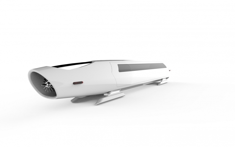 정연우 교수 연구팀이 디자인한 하이퍼튜브 차량 이미지
