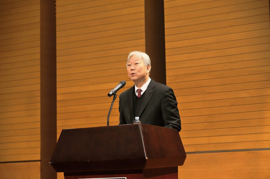정무영 총장은 신년사를 통해 올해 한 단계 성장, 발전하는 UNIST가 될 것을 당부했다. | 사진: 김경채