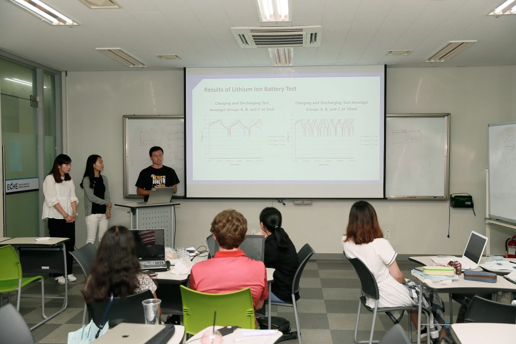 19일(금) 학생들은 프로그램을 수행 결과를 발표하는 시간을 가졌다. | 사진: 김경채