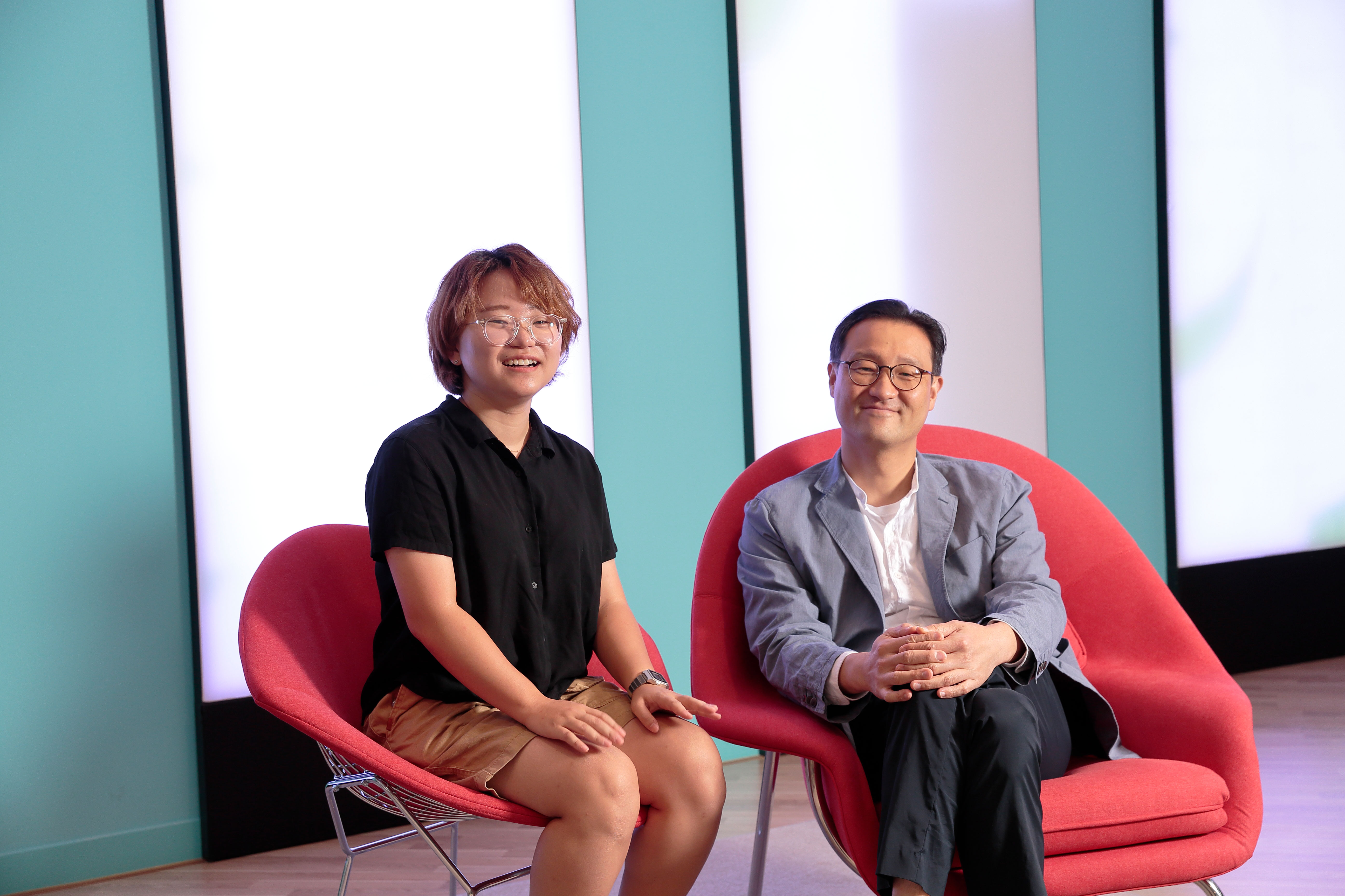 천나영 연구원(1저자, 왼쪽)과 이자일 생명과학부 교수(오른쪽) | 사진: 김경채
