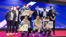 10월 27일과 28일 열린 '2022 과학기술원 창업경진대회'에서 수상한 팀들이 단체 사진을 촬영했다. | 사진: 창업팀 제공