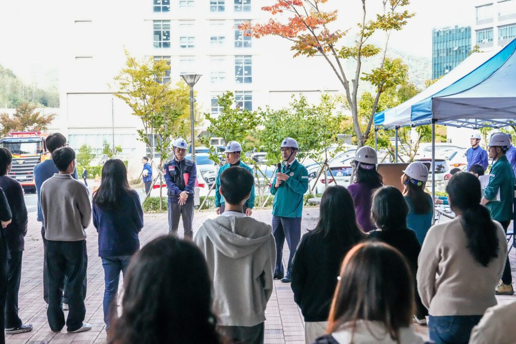 박종래 총장이 '2024 안전한국훈련'에 대해 강평을 하고 있다. l 사진: 엄동섭