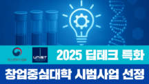 UNIST, ‘딥테크 창업중심대학’ 시범사업 선정