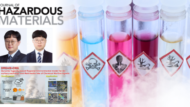 UNIST·ADD,   화학무기 살포 뒤 도심 확산과 잔류 위험 예측하는 모델 개발