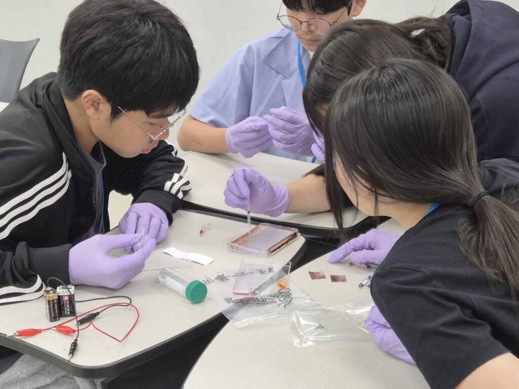 지난달 5일, 부산 사직중학교 학생들이 STEM 탐구 프로젝트에 참여하고 있는 모습