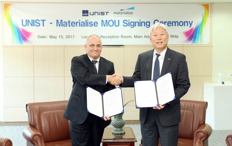 UNIST Signs Cooperation MoU with Belgian 3D Printing Pioneer