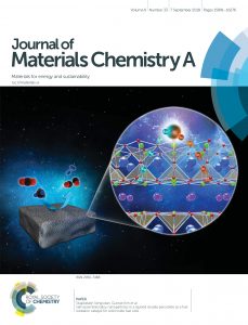 The front cover of the Journal of Materials Chemistry A: Materials for energy and sustainability, Volume 6, Number 33, (2018).
