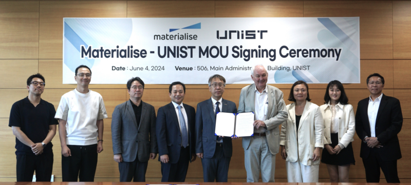 UNIST College of Engineering Signs MoU with Belgian 3D Printing Pioneer!