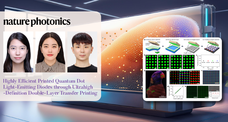 New Study Unveils Highly Efficient Printed QD-OLEDs through Ultrahigh-Definition Double-Layer Transfer Printing