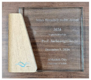 Professor Cho has been honored with the 2024 James Hoeschele AsBIC Award.