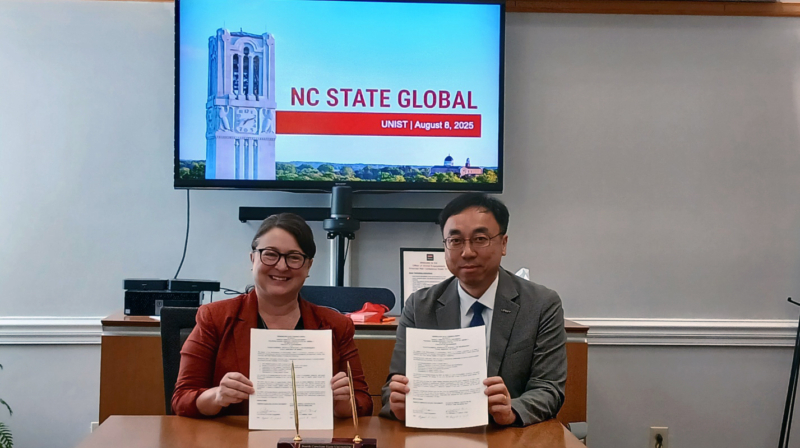 UNIST Signs MoU with NCSU to Foster Global Research and Education Collaboration