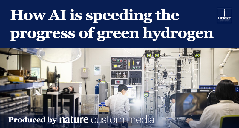 UNIST Featured in Nature Branded Content on AI-Driven Clean Energy Innovation