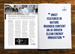 UNIST Featured in Nature Branded Content on AI-Driven Clean Energy Innovation