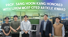Professor Sang Hoon Kang Honored with ‘IJPEM Most Cited Article Award’